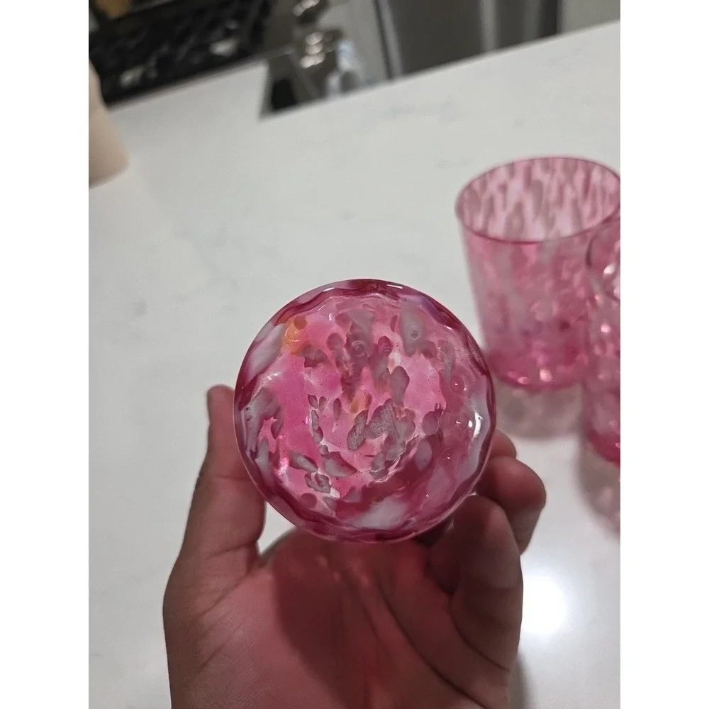 EAPG EARLY GLASS NORTHWOOD SPATTER AND COIN DOT TUMBLER‎ c.1889